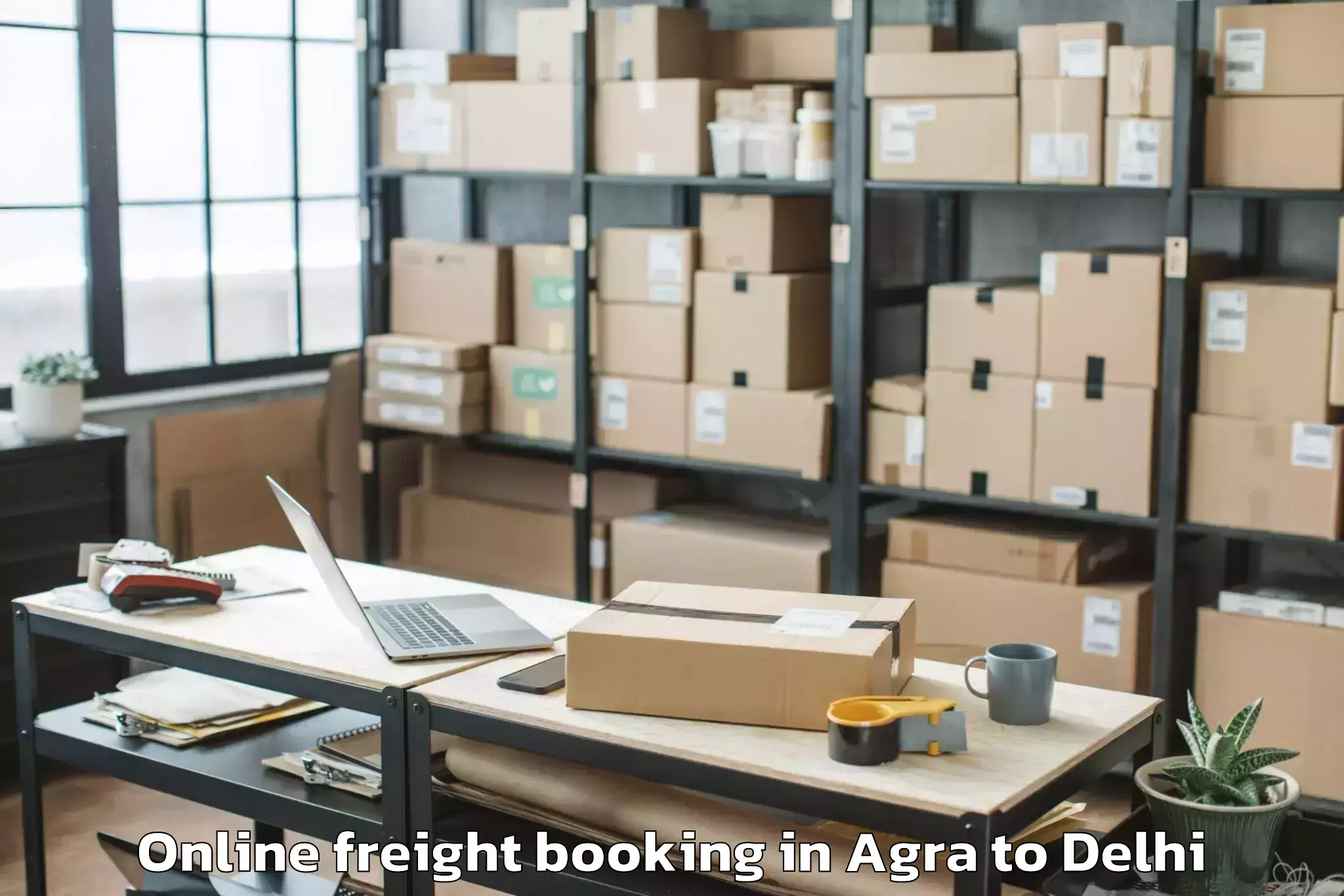 Agra to Ambience Mall Rohini Online Freight Booking